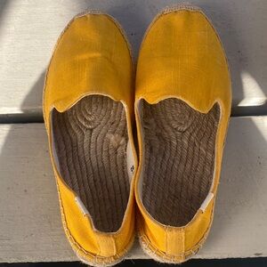 Soludos Yellow Espadrille Flats